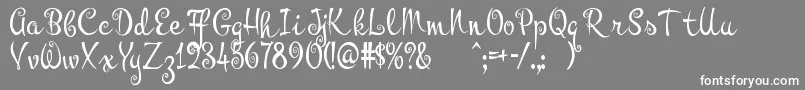 Pyktor Font – White Fonts on Gray Background