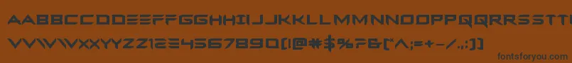 Ferretfacebold-Schriftart – Schwarze Schriften auf braunem Hintergrund
