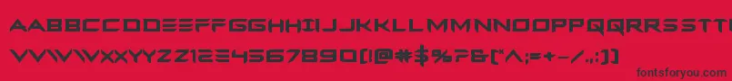 Ferretfacebold Font – Black Fonts on Red Background