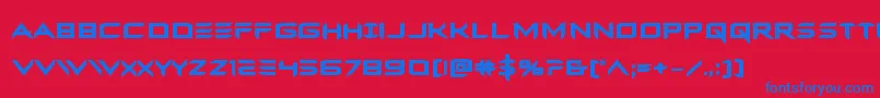 Ferretfacebold Font – Blue Fonts on Red Background