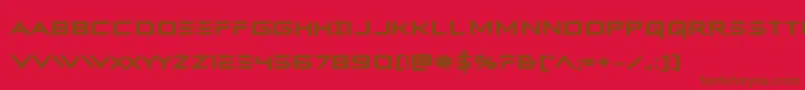 Ferretfacebold Font – Brown Fonts on Red Background