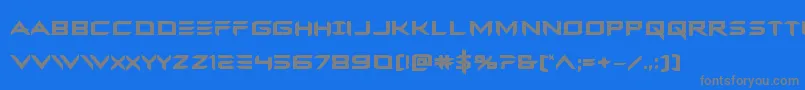 Ferretfacebold Font – Gray Fonts on Blue Background