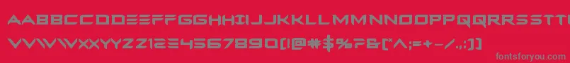 Ferretfacebold Font – Gray Fonts on Red Background