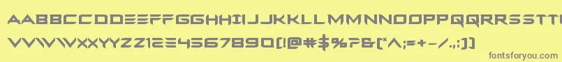 Ferretfacebold Font – Gray Fonts on Yellow Background