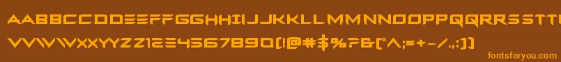 Ferretfacebold Font – Orange Fonts on Brown Background