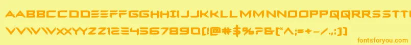 Ferretfacebold Font – Orange Fonts on Yellow Background