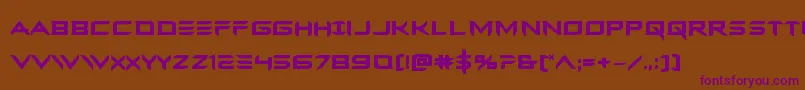 Ferretfacebold Font – Purple Fonts on Brown Background
