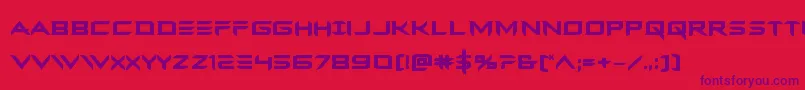 Ferretfacebold Font – Purple Fonts on Red Background