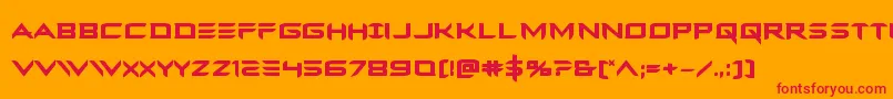 Ferretfacebold Font – Red Fonts on Orange Background