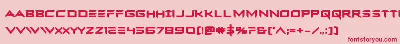 Ferretfacebold-Schriftart – Rote Schriften auf rosa Hintergrund