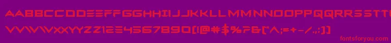 Ferretfacebold Font – Red Fonts on Purple Background