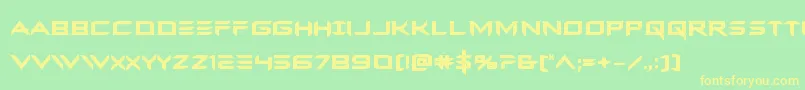 Ferretfacebold Font – Yellow Fonts on Green Background