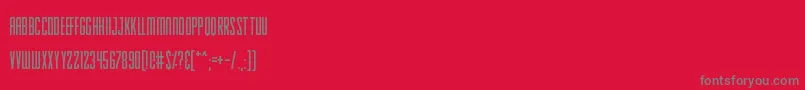 SkinnySunbeams Font – Gray Fonts on Red Background