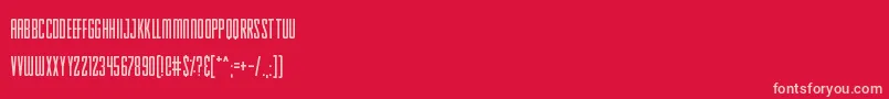 SkinnySunbeams Font – Pink Fonts on Red Background
