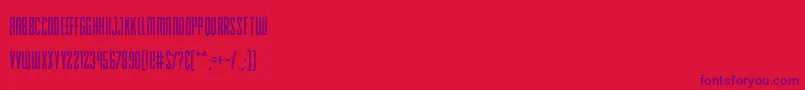 SkinnySunbeams Font – Purple Fonts on Red Background