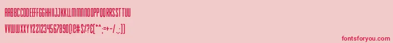 SkinnySunbeams Font – Red Fonts on Pink Background