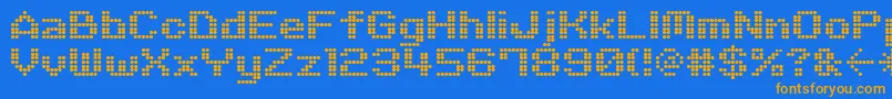 Подробнее о шрифте M06 Шрифт M06 – оранжевые шрифты на синем фоне