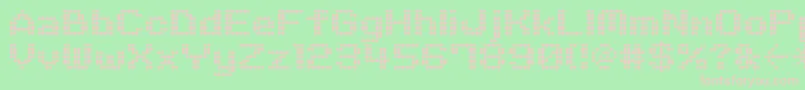 M06 Font – Pink Fonts on Green Background