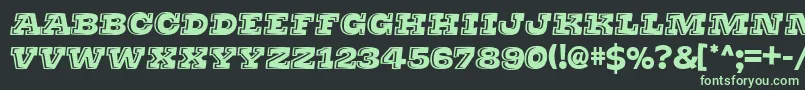 Thats Super Font – Green Fonts on Black Background