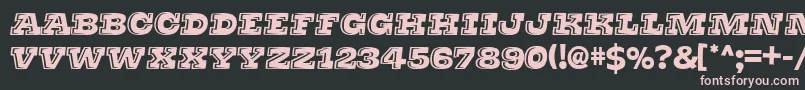 Thats Super Font – Pink Fonts on Black Background