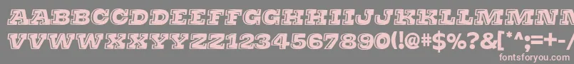 Thats Super Font – Pink Fonts on Gray Background