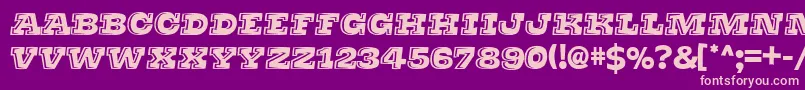 Thats Super Font – Pink Fonts on Purple Background