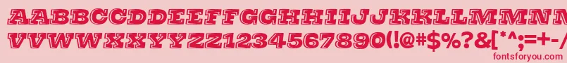 Thats Super Font – Red Fonts on Pink Background