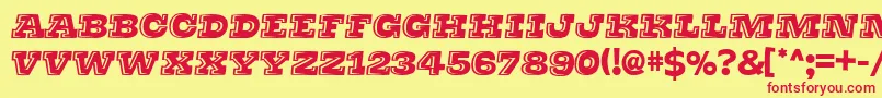 Thats Super Font – Red Fonts on Yellow Background