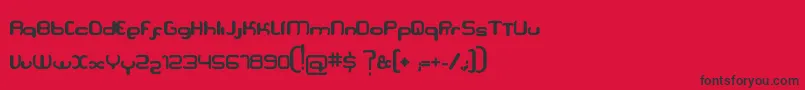Serpi Font – Black Fonts on Red Background