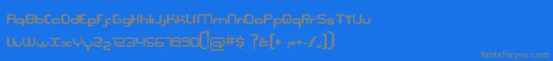 Serpi Font – Gray Fonts on Blue Background