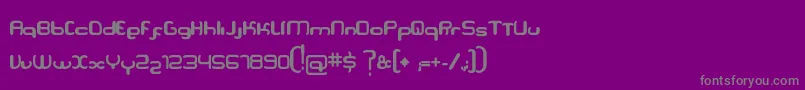 フォントSerpi – 紫の背景に灰色の文字