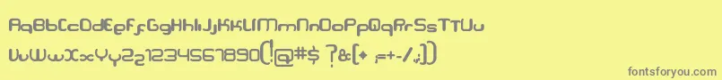 Serpi Font – Gray Fonts on Yellow Background