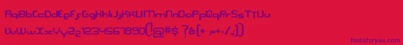 Serpi Font – Purple Fonts on Red Background