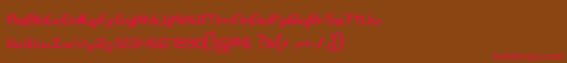 Serpi Font – Red Fonts on Brown Background