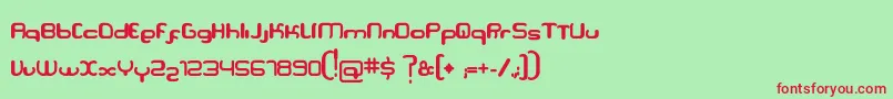Serpi Font – Red Fonts on Green Background