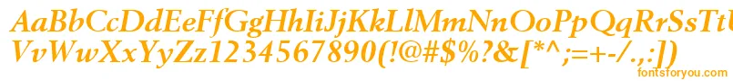 CortexSsiBoldItalic Font – Orange Fonts on White Background