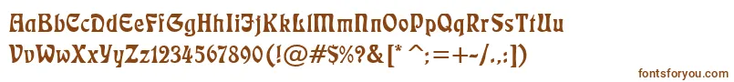 Lushlife-fontti – ruskeat fontit valkoisella taustalla