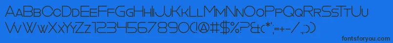 Police CookieCutterCulture – polices noires sur fond bleu