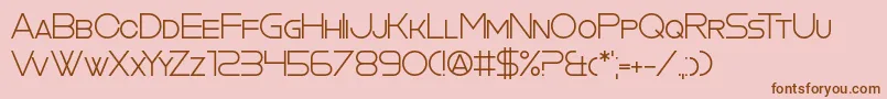 Шрифт CookieCutterCulture – коричневые шрифты на розовом фоне