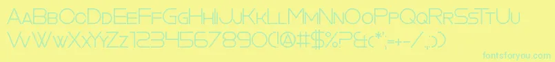 CookieCutterCulture Font – Green Fonts on Yellow Background