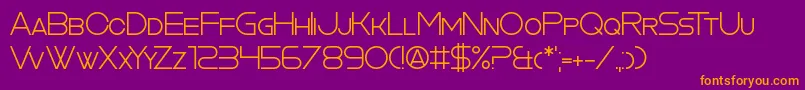 CookieCutterCulture Font – Orange Fonts on Purple Background
