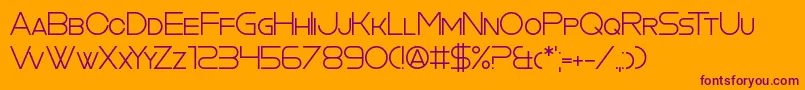 CookieCutterCulture Font – Purple Fonts on Orange Background