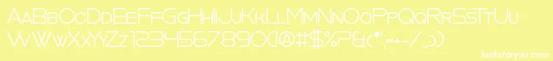 CookieCutterCulture Font – White Fonts on Yellow Background