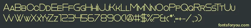 CookieCutterCulture Font – Yellow Fonts on Black Background