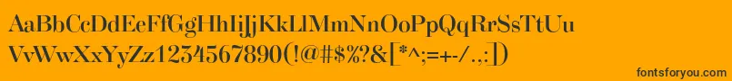 SplendidSerifBold-Schriftart – Schwarze Schriften auf orangefarbenem Hintergrund