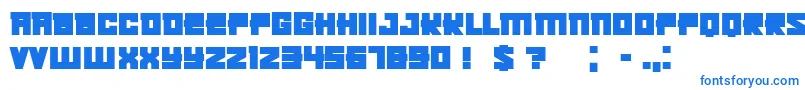 Шрифт KachushaBold – синие шрифты