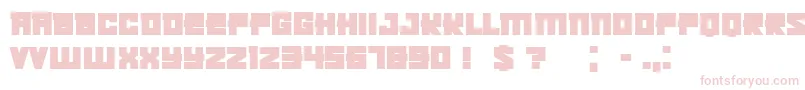 KachushaBold-fontti – vaaleanpunaiset fontit valkoisella taustalla