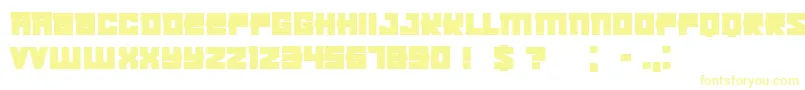 Шрифт KachushaBold – жёлтые шрифты