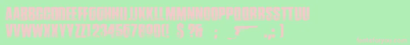 GoogleSpiesPersonnalUseOnly Font – Pink Fonts on Green Background