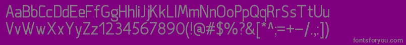 フォントNeigaRegular – 紫の背景に灰色の文字